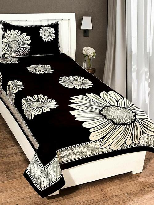 chenille single bed sheet with 2 pillow covers - 16327021 - Very Small Image - 1
