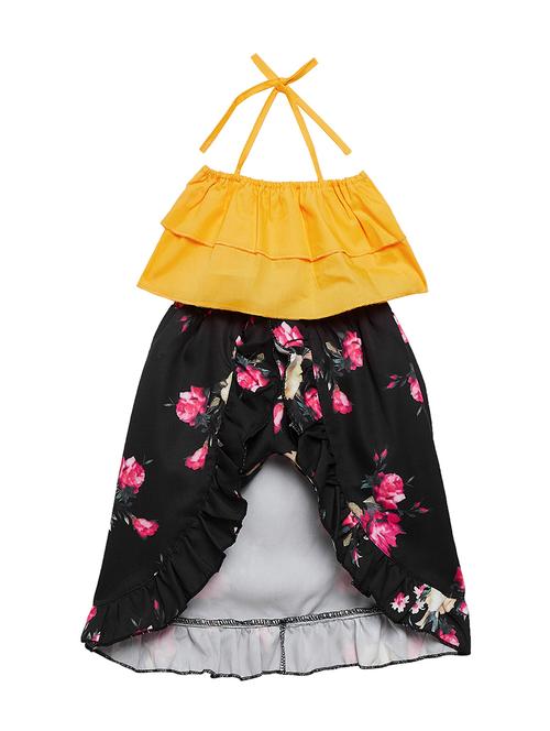yellow cotton skirt top set - 16327225 - Very Small Image - 1