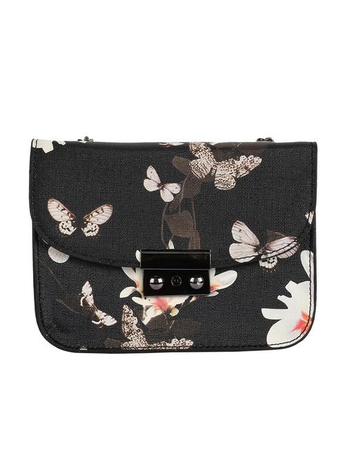 black leatherette (pu) sling bag - 16328013 - Very Small Image - 1
