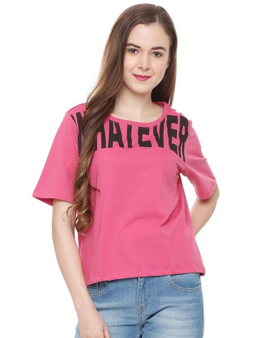 letter print short sleeved tee - 16328064 - Very Small Image - 1