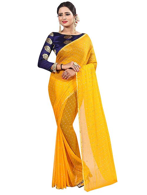 pita embellished saree with blouse - 16328475 - Very Small Image - 1