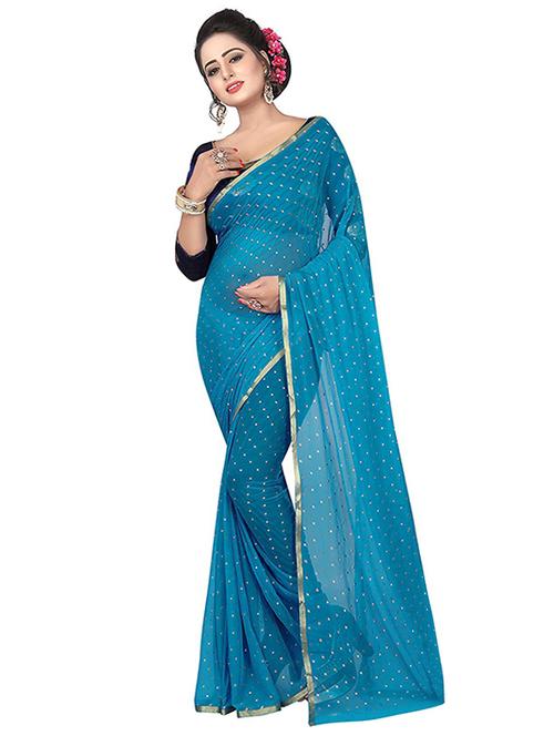 pita embellished saree with blouse - 16328478 - Very Small Image - 1