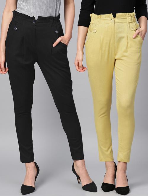 set of 2 frill waist trousers - 16328830 - Very Small Image - 1