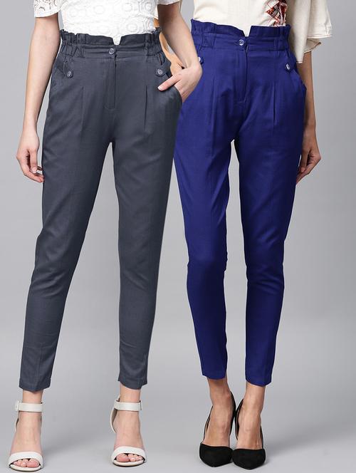 set of 2 frill waist trousers - 16328848 - Very Small Image - 1