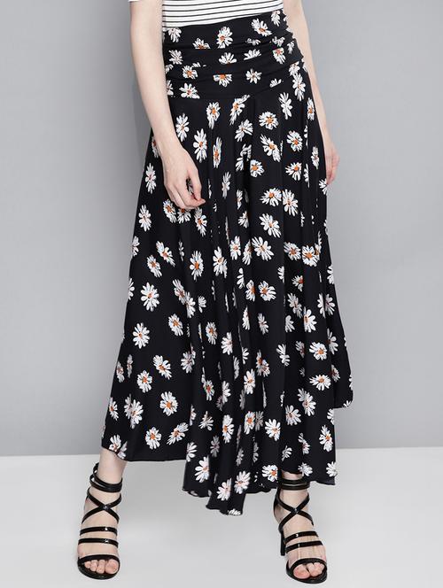 high rise floral flared palazzo - 16329091 - Very Small Image - 1