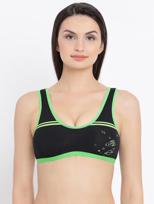 contrast pipe sports bra - 16329138 - Very Small Image - 1