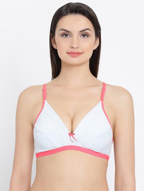 contrast pipe bow patch bra - 16329141 - Very Small Image - 1
