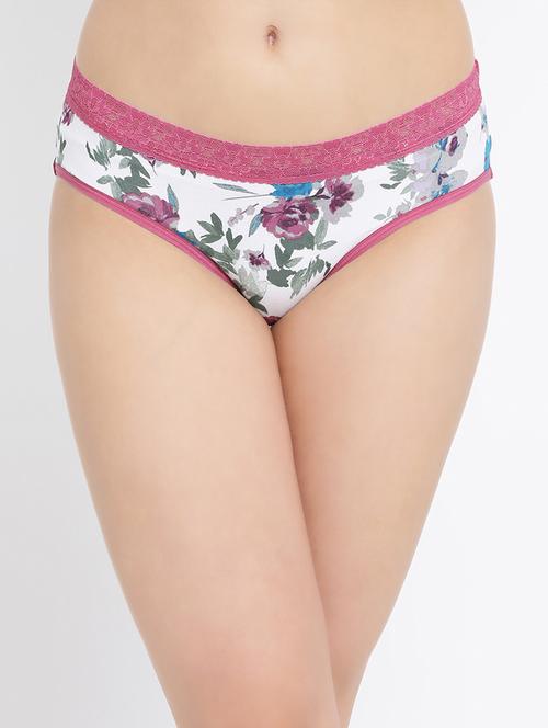 lace detail floral bikini panty - 16329181 - Very Small Image - 1