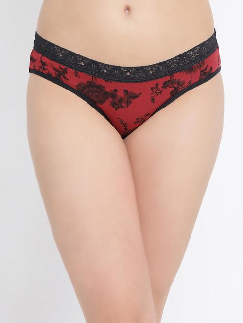 lace detail floral bikini panty - 16329183 - Very Small Image - 1