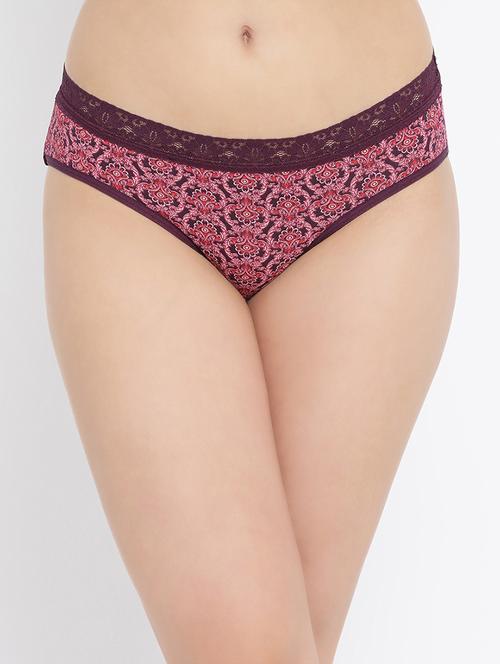 lace detail low rise bikini panty - 16329184 - Very Small Image - 1