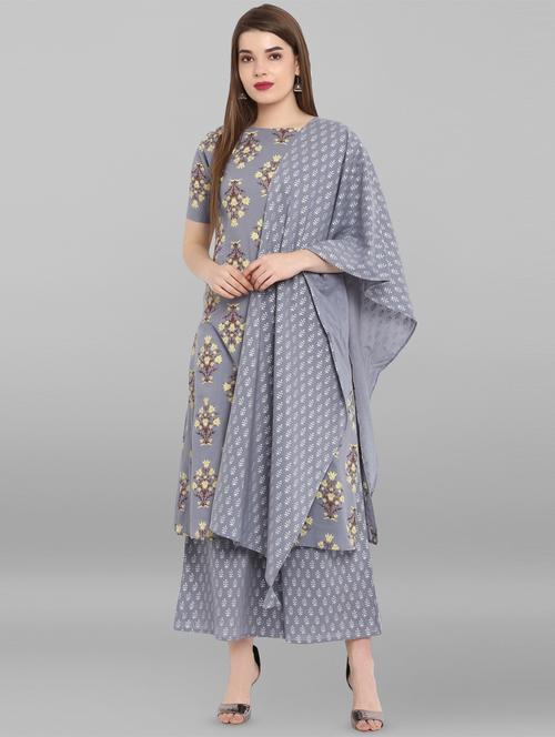 floral printed suit set - 16331339 - Very Small Image - 1