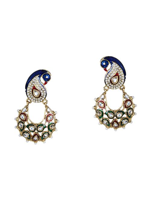 multi colored metal drop earring - 16332213 - Very Small Image - 1