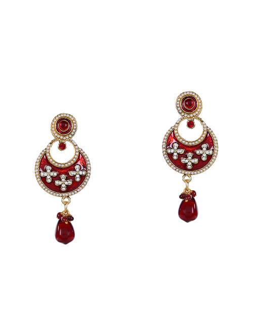 multi colored metal drop earring - 16332232 - Very Small Image - 1