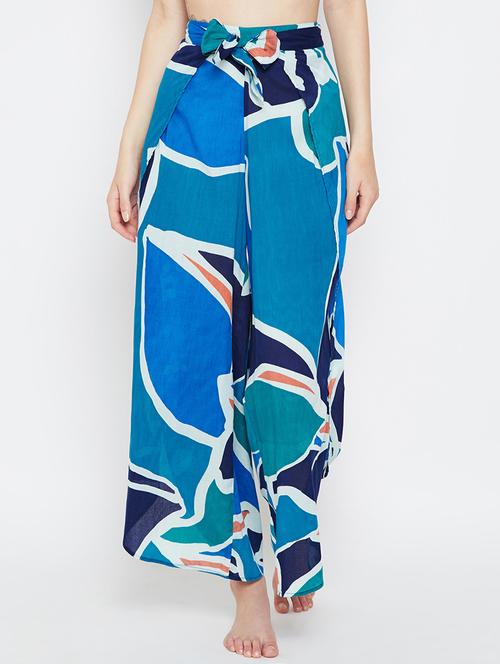 front overlap tie knot palazzo - 16332806 - Very Small Image - 1
