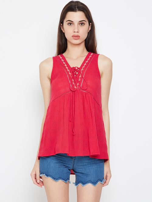 lace up detail high low top - 16333043 - Very Small Image - 1