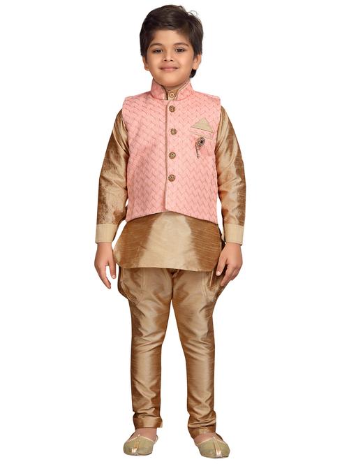 pink silk kurta set - 16333859 - Very Small Image - 1