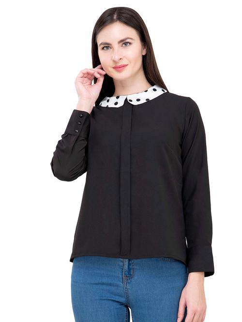 peter pan concealed placket top - 16335313 - Very Small Image - 1