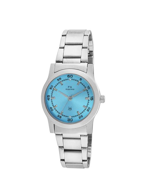 maxima blue dial analog watch for women - o-56385cmli - 16337238 - Very Small Image - 1