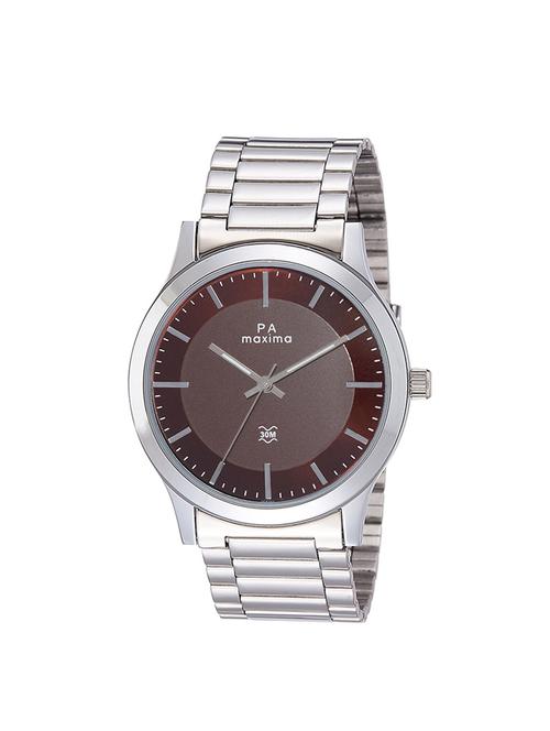 maxima brown dial analog watch for men - o-56162cmgi - 16337269 - Very Small Image - 1