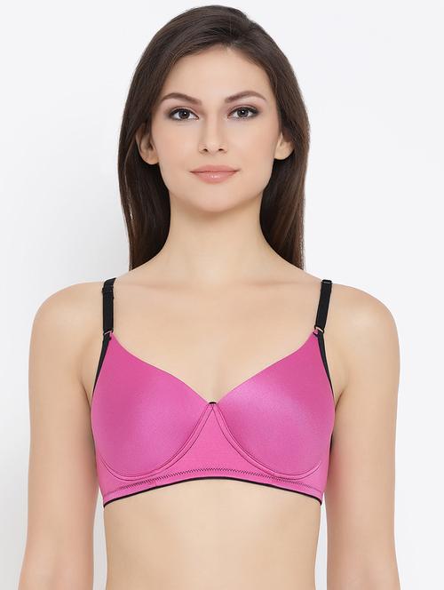 pink polyamide tshirt bra - 16339968 - Very Small Image - 1