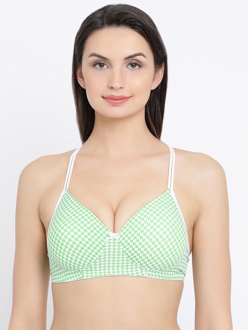green polyamide tshirt bra - 16339972 - Very Small Image - 1