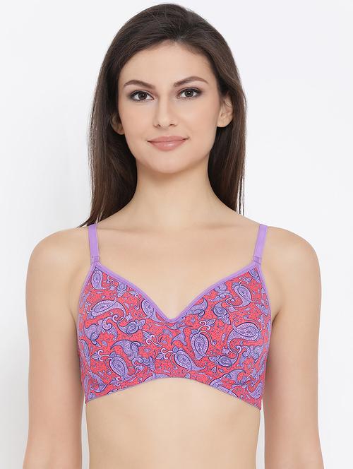 pink polyamide tshirt bra - 16339982 - Very Small Image - 1