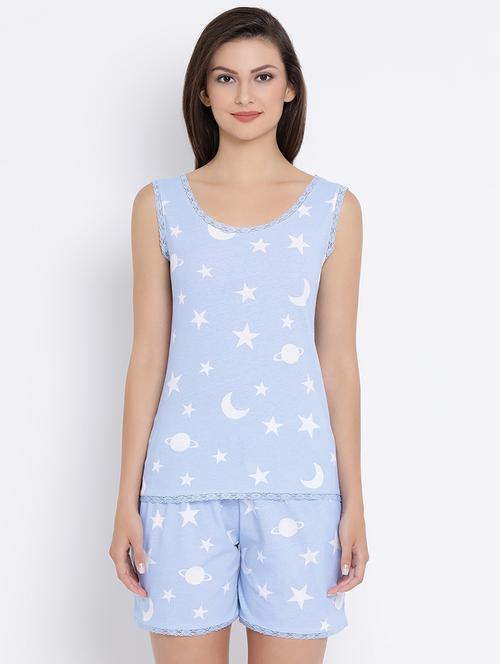 quirky print top & shorts nightwear set - 16340080 - Very Small Image - 1