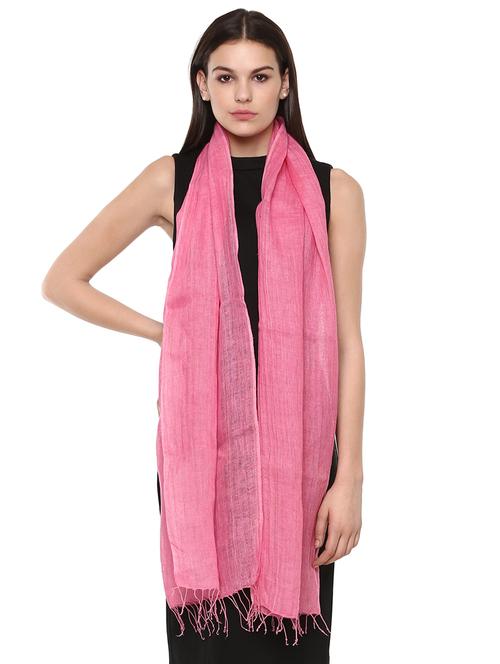 pink linen stole - 16340700 - Very Small Image - 1