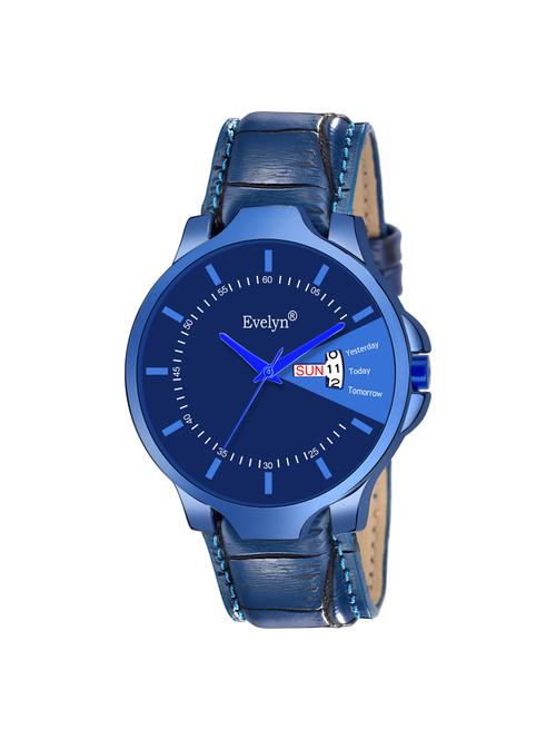 evelyn blue dial men's watch - 16340752 - Very Small Image - 1