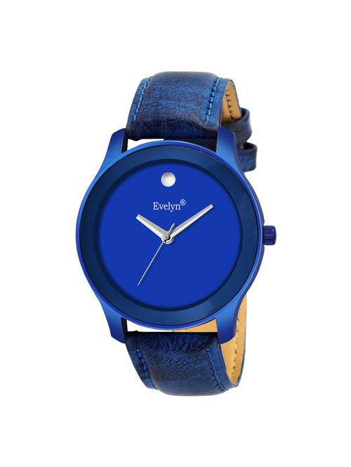 evelyn analogue blue dial men's & boy's watch eve-769 - 16340805 - Very Small Image - 1
