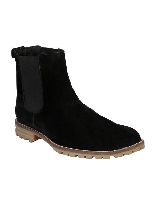 black suede high ankle boots - 16341449 - Very Small Image - 1