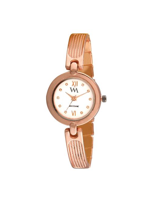 watch me round dial analog watch (wmal-322-w) - 16342443 - Very Small Image - 1