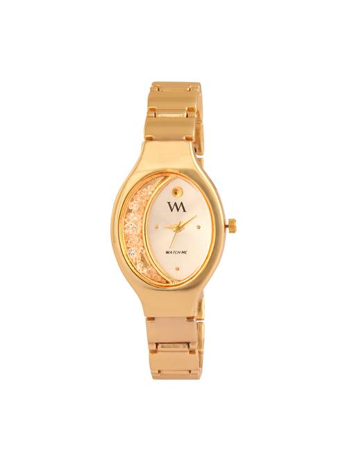 watch me round dial analog watch (wmal-319-gmu) - 16342478 - Very Small Image - 1