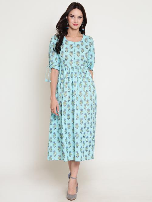 women's fit & flare floral dress - 16342737 - Very Small Image - 1