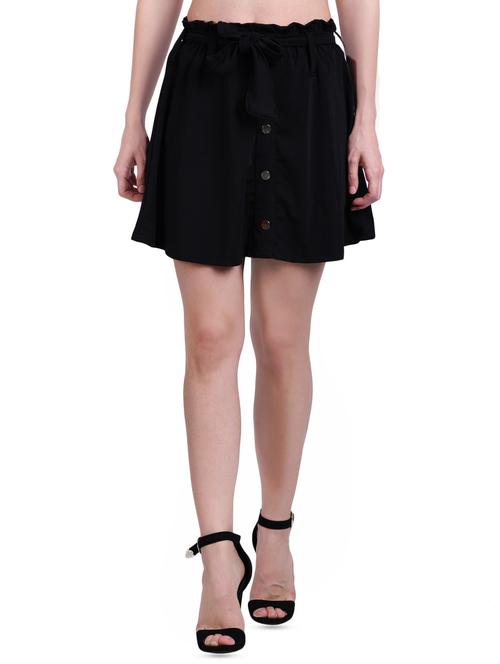 tie knot button -up a-line skirt - 16342866 - Very Small Image - 1