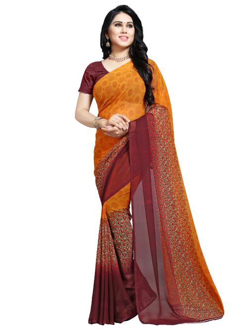 floral printed saree - 16342935 - Very Small Image - 1