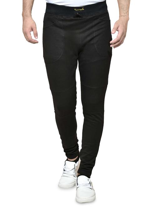 black solid track pant - 16343163 - Very Small Image - 1