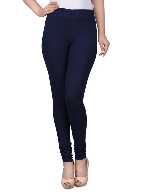 navy blue solid churidar - 16345698 - Very Small Image - 1