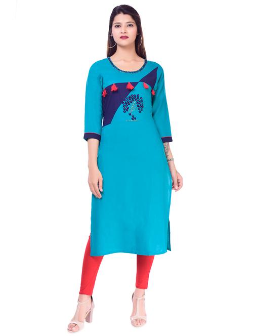 tassel detailed straight kurta - 16345719 - Very Small Image - 1