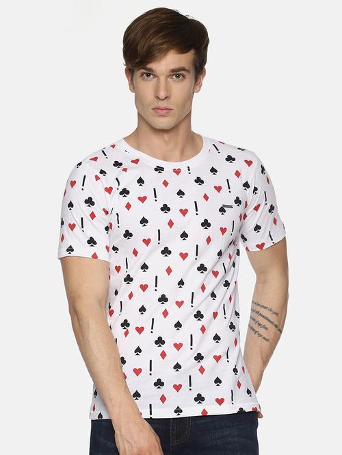 white all over print t-shirt - 16345790 - Very Small Image - 1