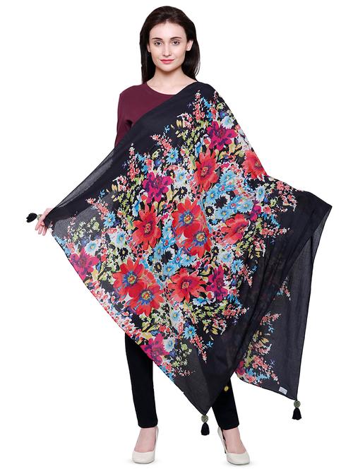 multi colored cotton stole - 16346476 - Very Small Image - 1