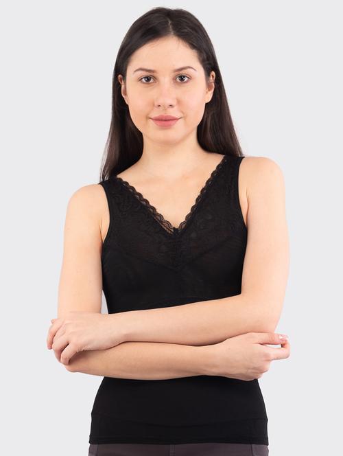 lace detail shaper camisole - 16347030 - Very Small Image - 1