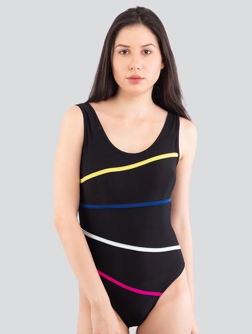 scoop neck binding detail swimsuit - 16347056 - Very Small Image - 1