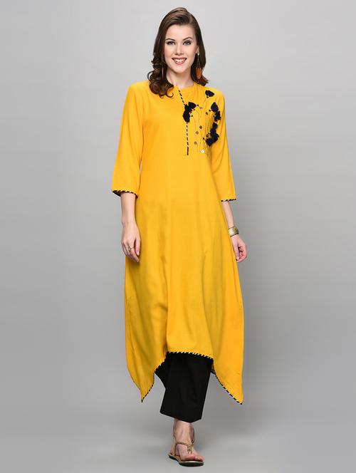 kaantha asymmetric kurta - 16352039 - Very Small Image - 1