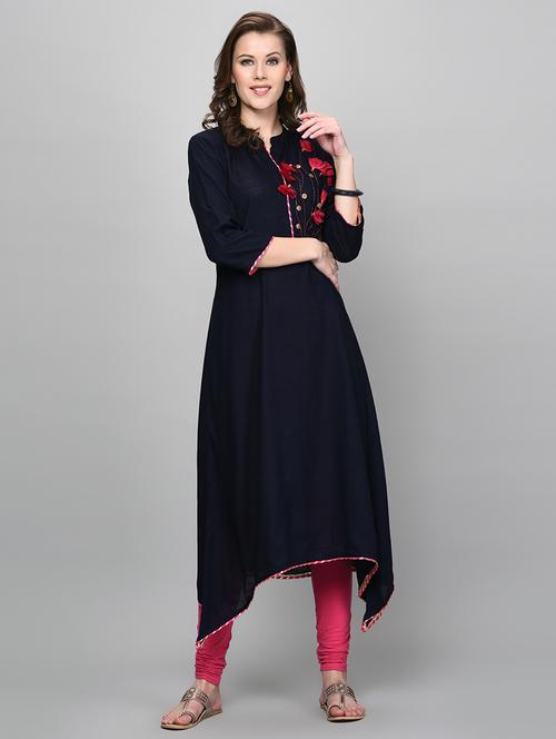 kaantha asymmetric kurta - 16352040 - Very Small Image - 1