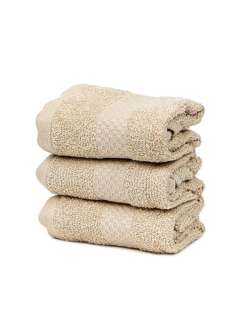 bonjour pack of 3 face towel set- skin - 16356085 - Very Small Image - 1