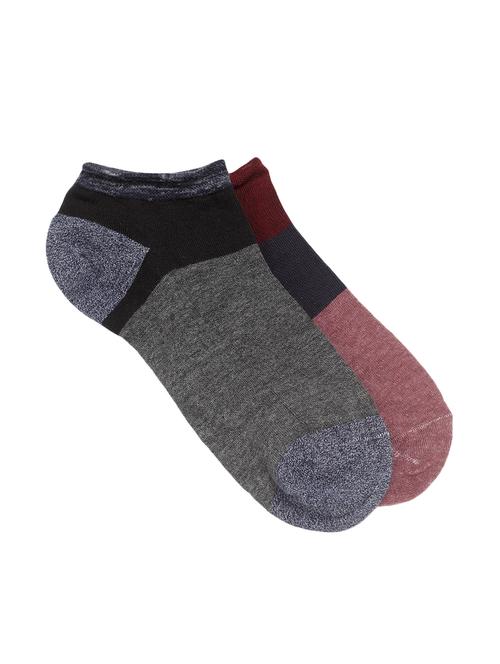 j style unisex cotton ankle length socks set of 2 - 16356900 - Very Small Image - 1
