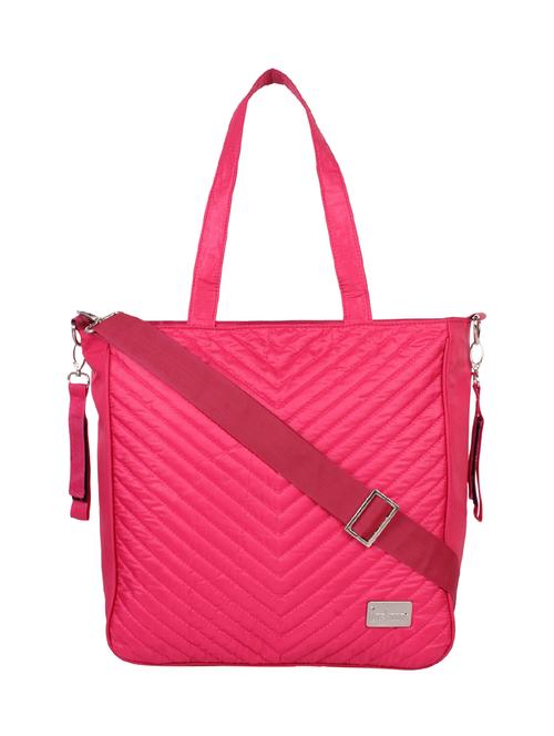 pink polyester handbag - 16357223 - Very Small Image - 1