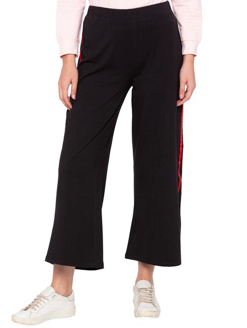 contrast tape wide leg trouser - 16360358 - Very Small Image - 1