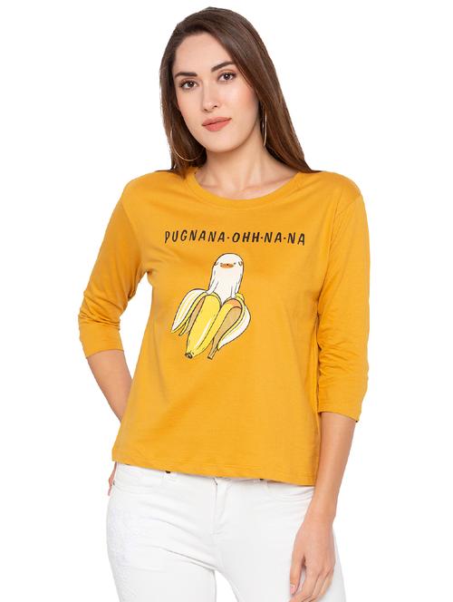 quirky print round neck tee - 16360373 - Very Small Image - 1